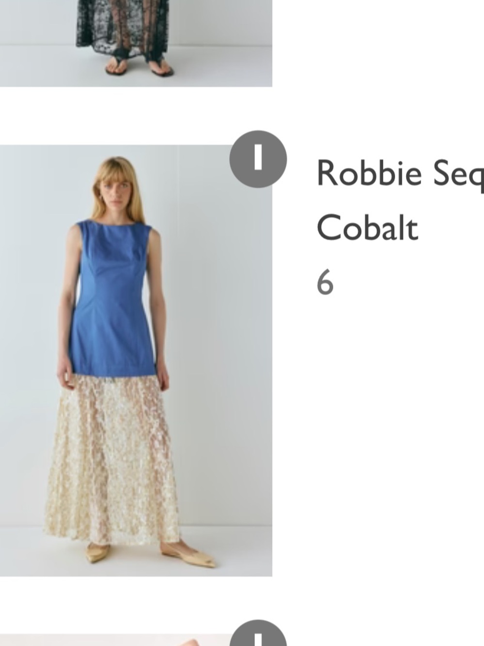 NWT • Robbie sequin dress in cobalt - Picture 7 of 8